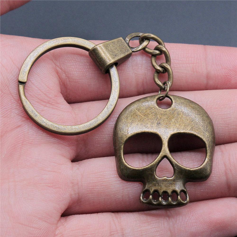 30mm Keychains Bat Cross Skull Vintage Jewelry Supplies QY006