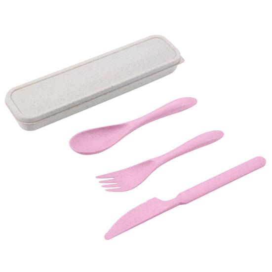 1 sada lžící odolná proti opotřebení Plastová přenosná vidlice s hladkým řezem odolným proti korozi