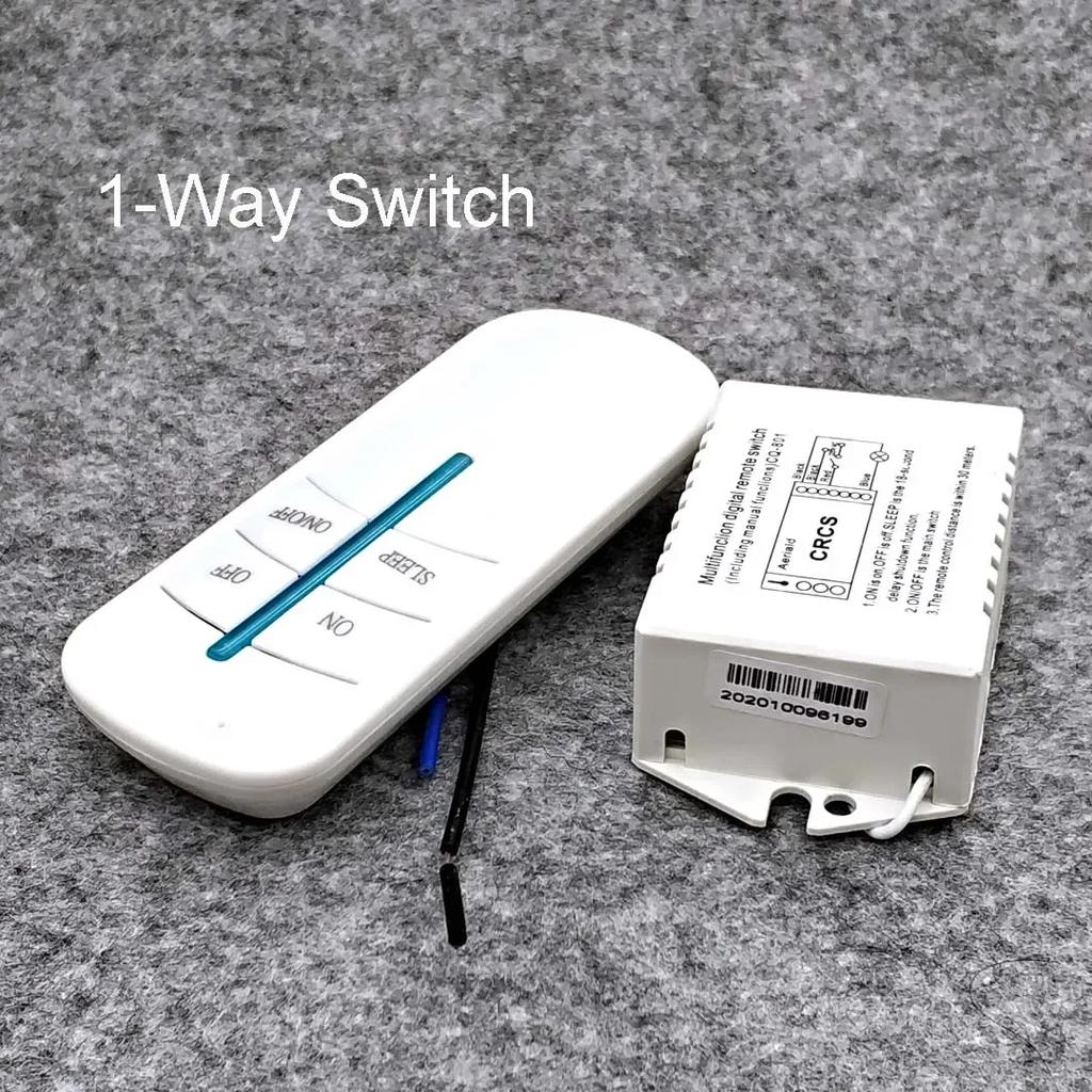 220V 1/2/3/4 Voies Sans Fil ON/OFF Lampe Interrupteur Télécommande Récepteur Émetteur