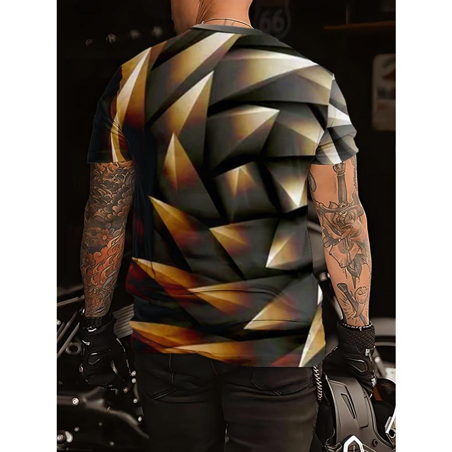 Trička s bílým vlčím vzorem Léto Černá Trička Muži Streetwear Tričko s 3D tiskem Móda O Krk Topy s krátkým rukávem