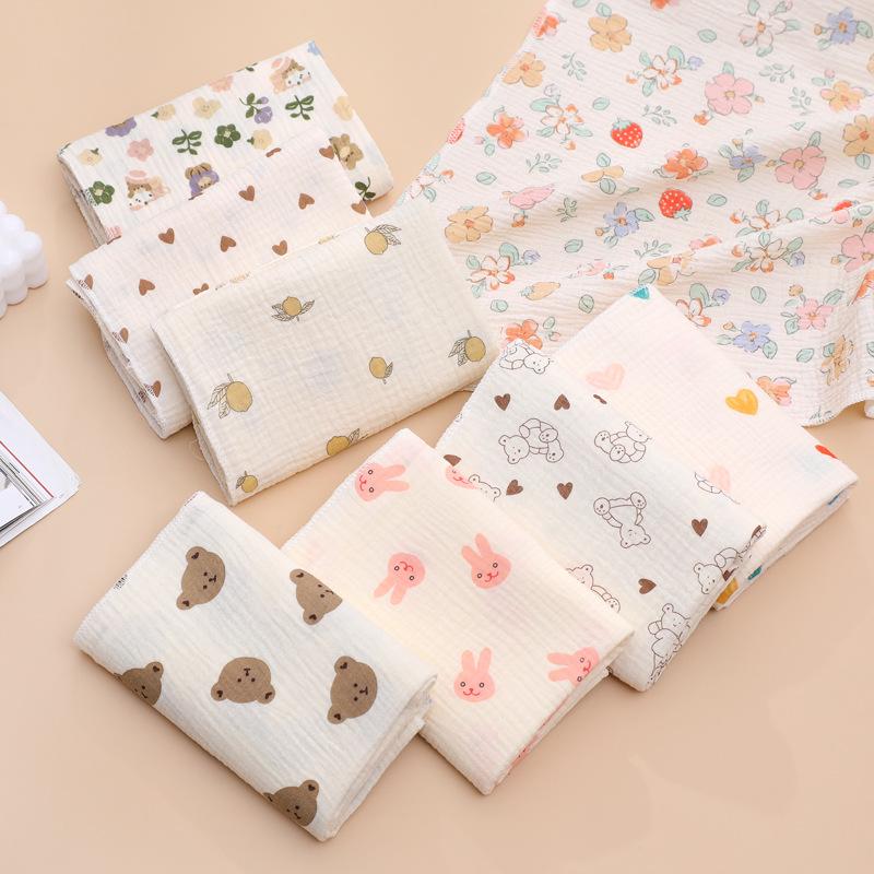 Newborn Swaddle: Two-Layer Cotton Gauze Bath Blanket
