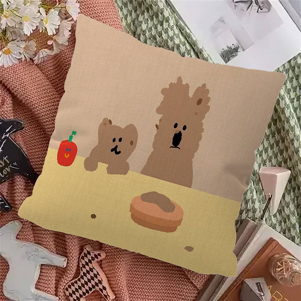 

Korea D-Dino_taengs Pillow Gift Home Office Decoration Bedroom Sofa Car Cushion Cover case 45x45 12x12Inch