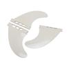 Surfboard Fins Set of 3 Sturdy PVC   for Longboard Shortboard Stand Up Paddle Board