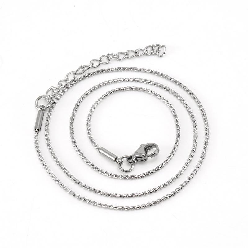 

Новая нержавеющая сталь титановая сталь яйцо S цепь DIY цепь американский винтаж хип-хоп кубинский панк ожерелье 18K