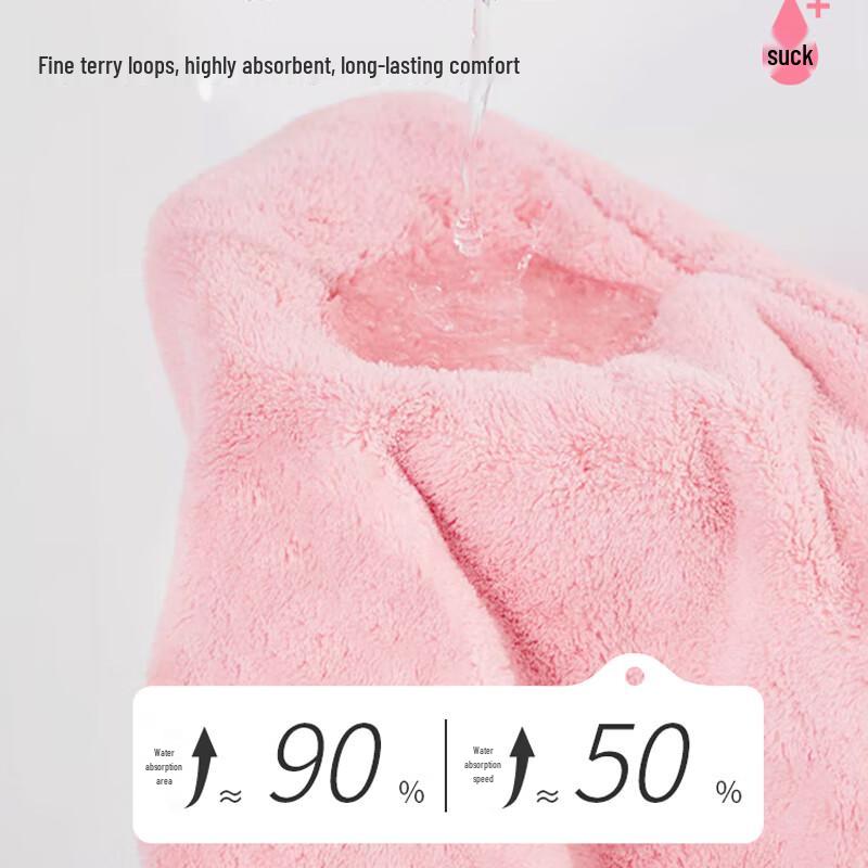 COOKSS Kids' Quick-Dry Absorbent Hair Towel Cap