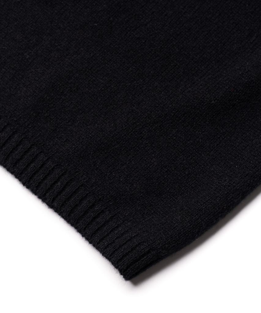 Edeunbeoleokeulleob Shetland Wool Fish Knit [Black]