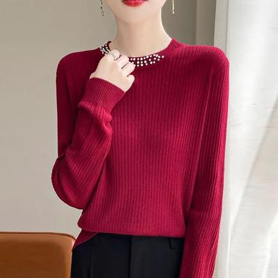 Sweater for Women Autumn Winter Thickened Pullover Warm Knitted Stretchy Long Sleeve Oversize Jumper Tops