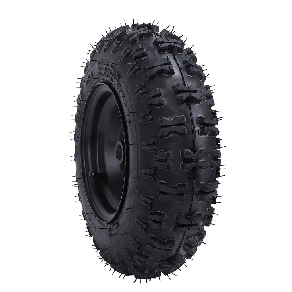 4.10‑6 Rear Wheel Tire with Anti Slip Surface Heavy Duty Rubber 19mm Bearing Bore for ATV Quad Mini Bike