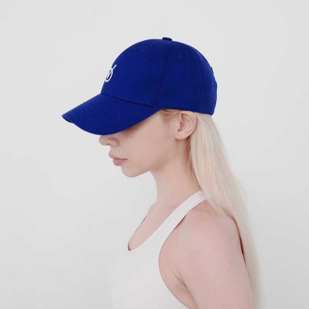 Binseumokeu Ov Small Logo Blue Ball Cap Hard Fit