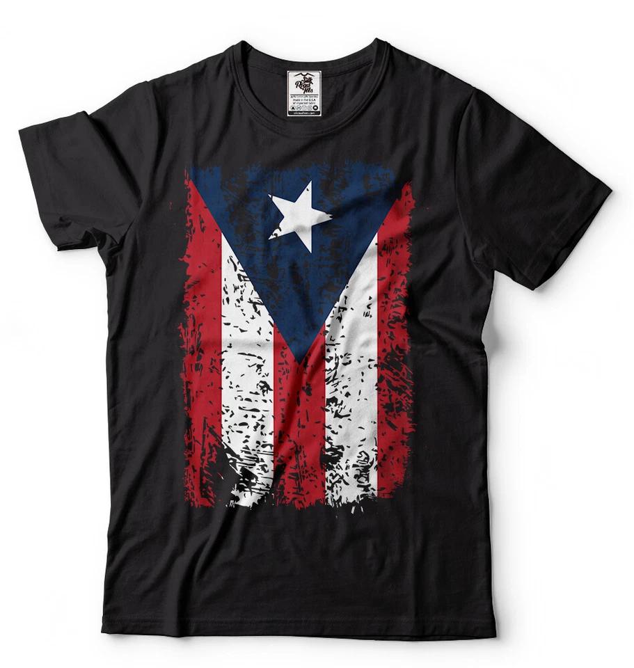 Puerto Rico Flag T-Shirt PR distress Flag Boricua Puerto Rican Shirt Mens Tee 2XL