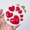 Cake Topper Mold 8 Cavity Silicone Mold Silicone Anti Stick Heart Mold Easy Demold Soft Fondant Mold Fondant Decoration