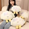 Furry Plush Dumpling Doll Kawaii Food Series Cartoon Dumpling Plush Stuffed Toys Soft Huggable Pillow Sweet Gifts for Kids