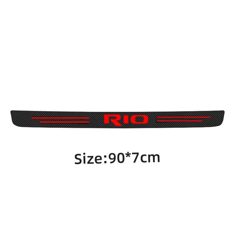 

4PCS Car Door Threshold Decals Carbon Fiber Stickers for RIO 2 3 K2 K3 K5 K4 Seltos KX3 Ceed Protective Film Accessories