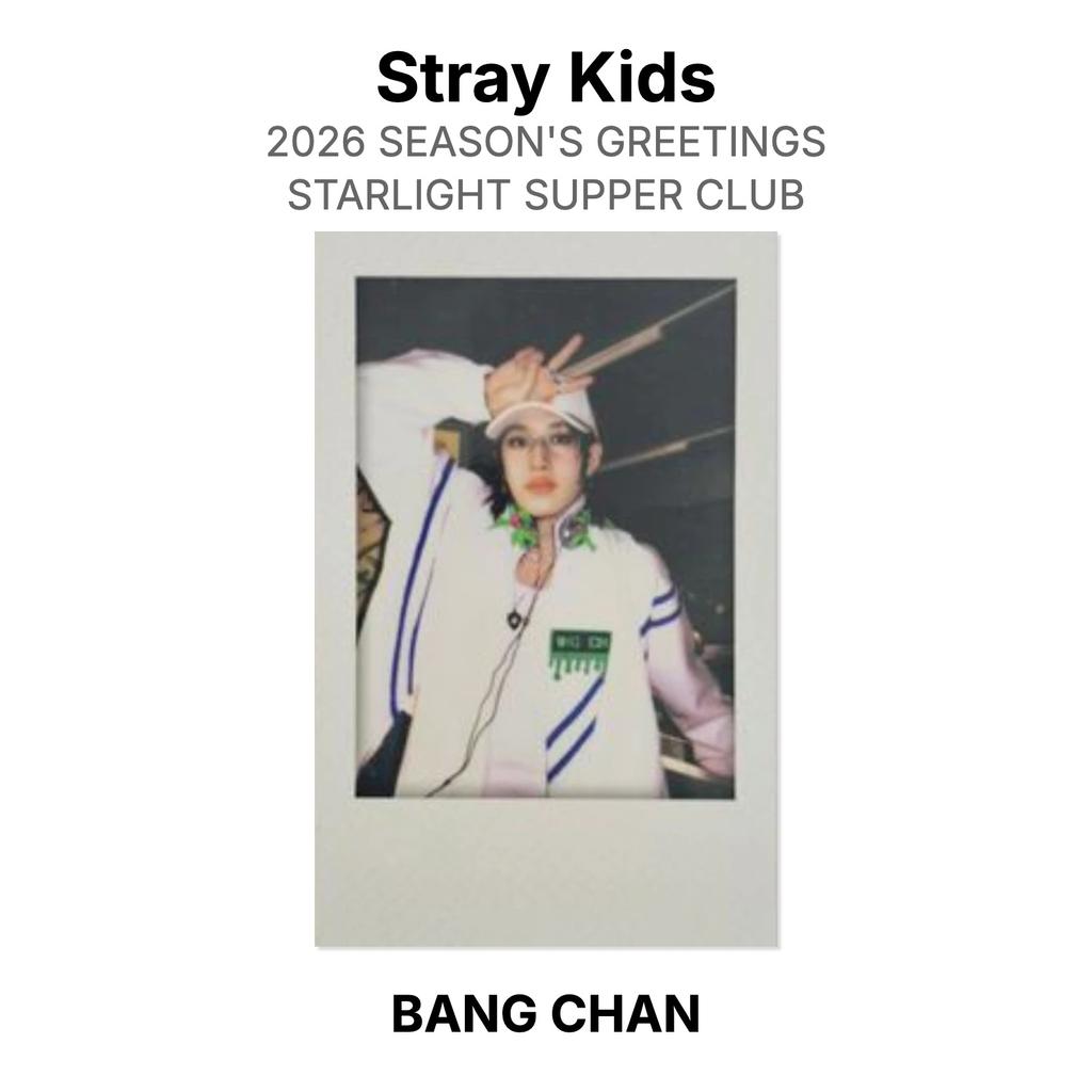 Stray Kids 2026 SEASON'S GREETINGS STARLIGHT SUPPER CLUB Official Photocard
