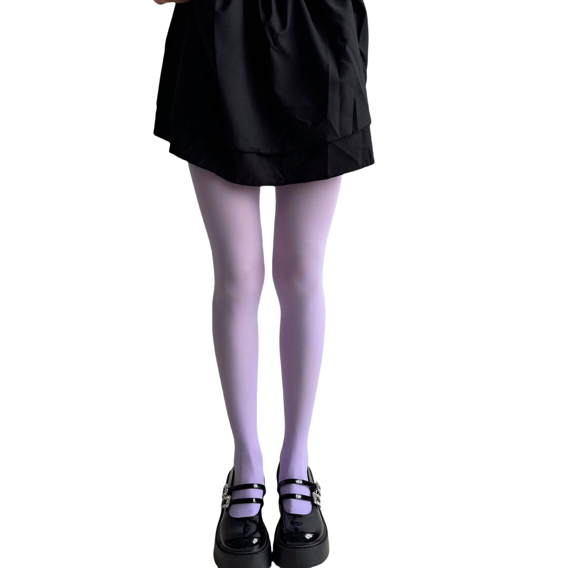 

Новые весенние женские бархатные непрозрачные колготки 80 ден дамы цветные колготки эластичные колготки дофаминовые цвета для нарядного образа Max 170cm 65kg лиловый