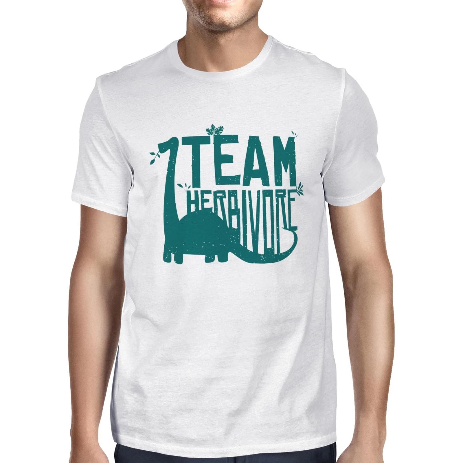 1Tee Mens Team Herbivore Dinosaurs T-Shirt L