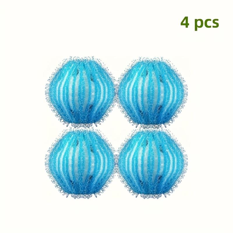 

Нейлоновые шарики для стирки против катышков, против спутывания, средство для удаления ворса для стиральной машины, маленькие чистящие шарики для одежды 4 pcs синий
