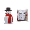 Snowman Building Toy Hat Scarf Pipe Eyes Mouth Button Christmas Outdoor Toys 3