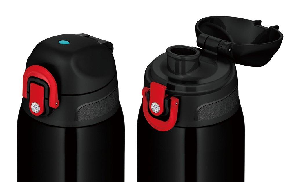 Thermos Vacuum Insulated 2-Way Bottle, 1.03L1.0L, BlackRed, FHO-1000WF BKR