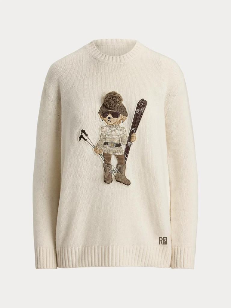 2026 Höst/Vinter Dam Casual Akademisk Stil Björntröja