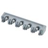 Kitchen Organizer Mop Holder Storage Rack, 3-5 Position Wall Mounted Shelf, for Broom Mops Hanger, ABS Home Organizer