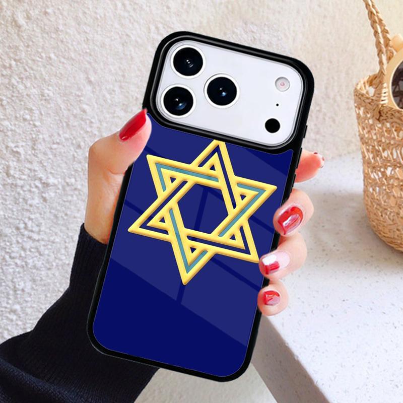 David Jewish Star Symbol Style Phone Case For iPhone 17 Air 16 15 14 13 12 11 Pro Max Plus