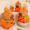 Plush Capybara Pumpkin Toy Cartoon Halloween Funny Pillow Decoration Supplies