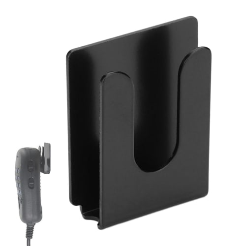 Microphone Holder Clip, Microphone Hanger Hook | Radio Microphone Clip Holder, Metal Microphone Hang-Up Holder, Metal Car Radio Accessories, Adhesive