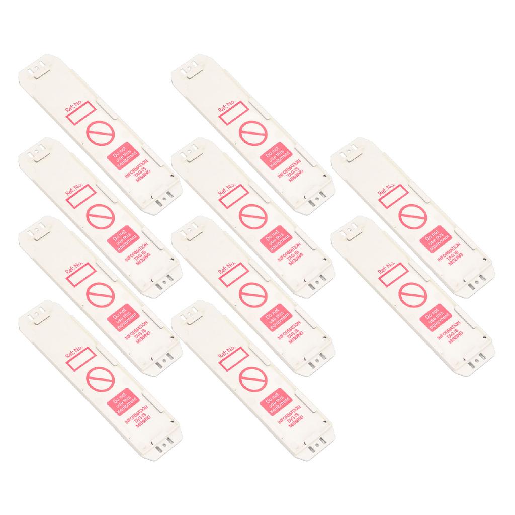 10 szt. Plastikowe uchwyty statusu rusztowania na zawieszki inspekcji bezpieczeństwa Nie używać Uchwyty Scafftag