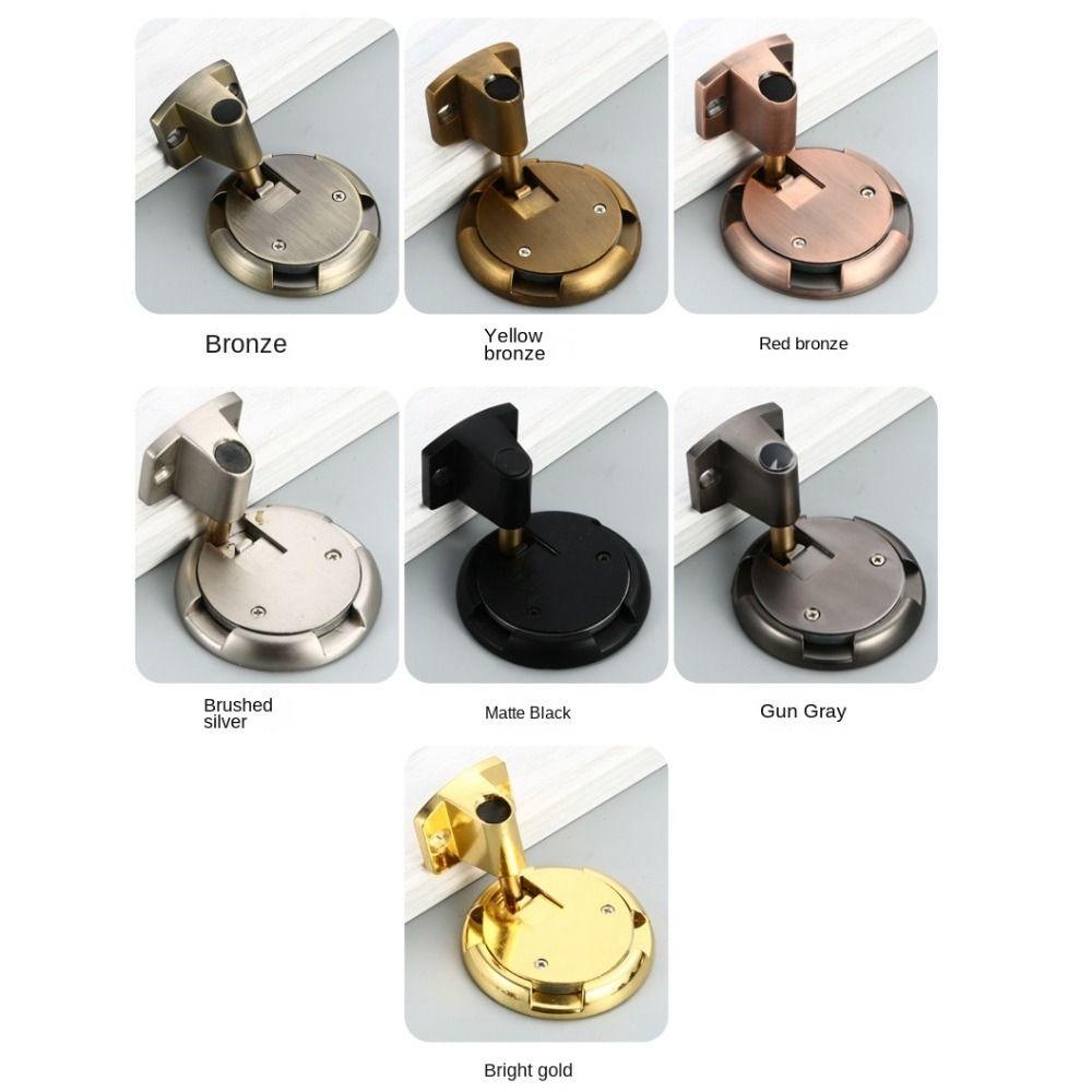Zinc Alloy Door Holder Non-punch Door Stop New Door Suction  Door