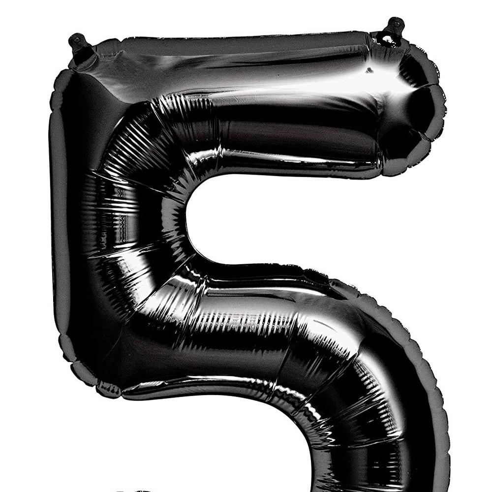 Unique Party Folienballon mit der Zahl 5
