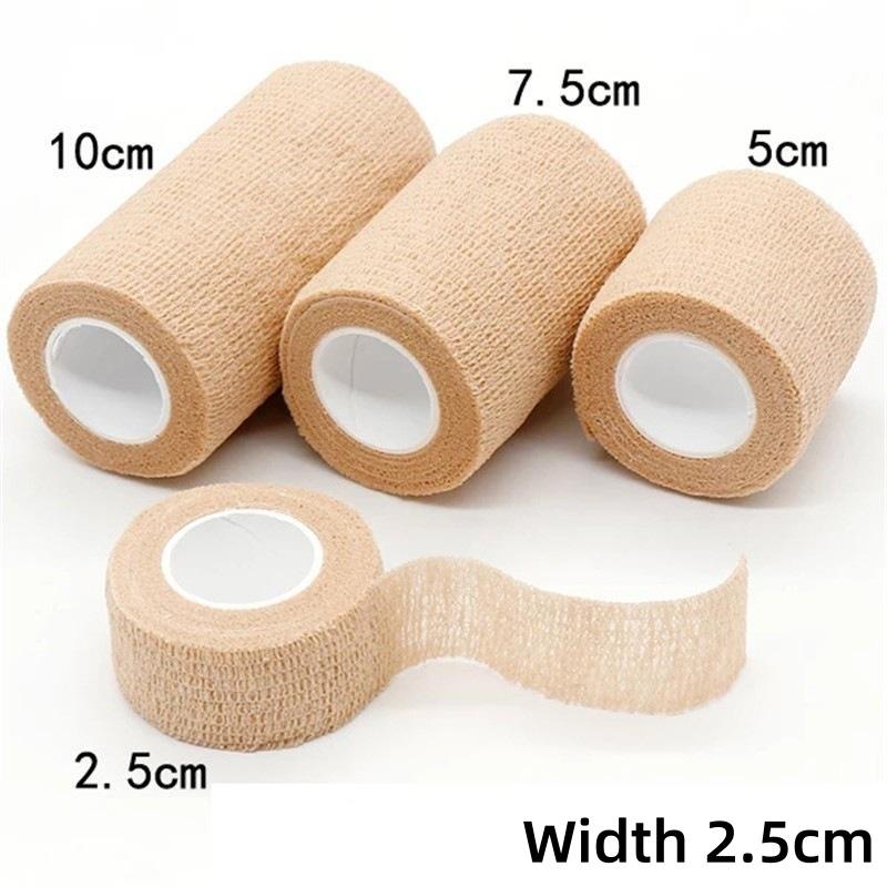 

Многофункциональный самоклеящийся эластичный бинт для спорта на открытом воздухе, защитный бандаж для пальцев, запястий, лодыжек, защита колена Width 2.5cm