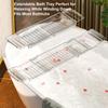Multipurpose Bath Tub Rack with Adjustable Designs Conveninet for Holding Snacks Tablets and Bathroom Accessories