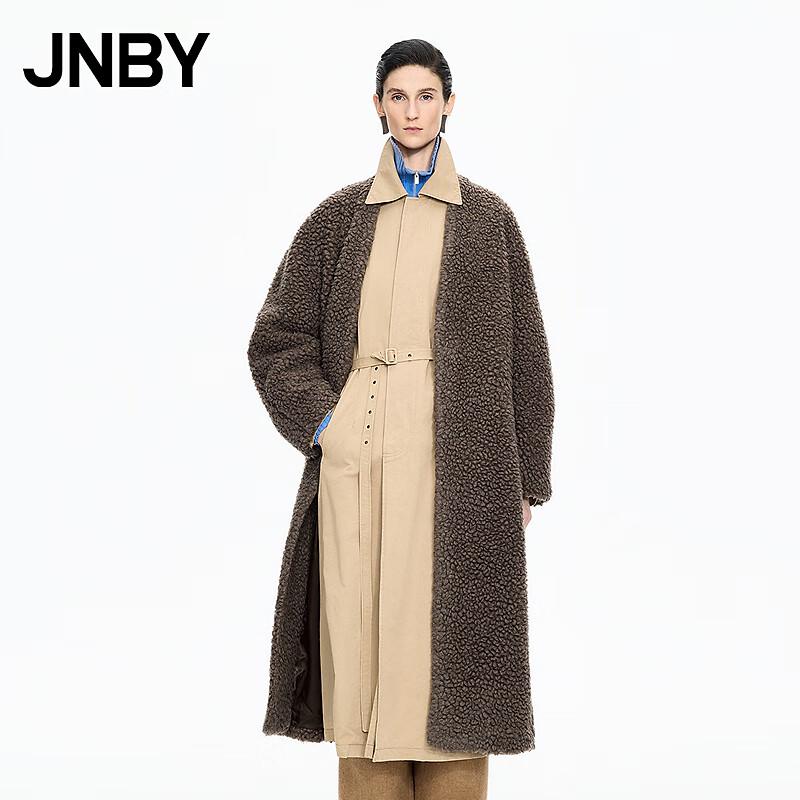 JNBY Women's Faux Fur H-Line Coat