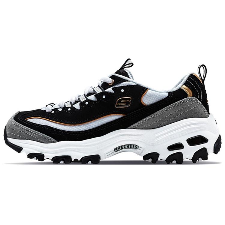 (WMNS) Skechers D Lites Running Shoes Black/White Women s 99999745-BKGD EU 36