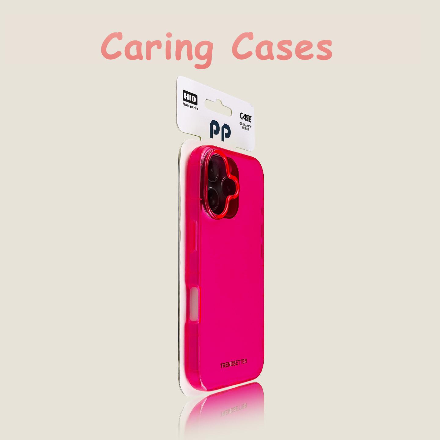 

For iPhone 16 Pro Max Case Fluorescent Orange Clear Air-Cushion Shockproof TPU Large Cutout with iPhone 15 14 13 12 11 iPhone 15 Pro Max рожевий червоний колір