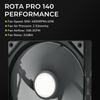 TRYX ROTA PRO PC Case Fan 140mm White F-R140P-NN1M-G0W