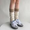 Campus Style Leg Warmers Gothic Knit Long Socks Leggings Gaiters Autumn Winter Cuffs Ankle Heaps Socks