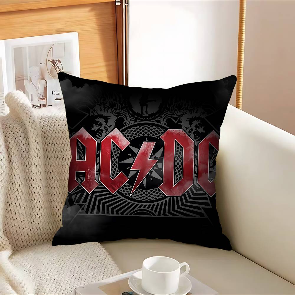 Rock Singer A-AC D-DC Band 45*45cm Cushion Cover Pillow Cover Decor Pillowcase Home Pillowcase For Couch Pillow