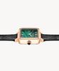 Lollalojeu Cube Malachite Women'S Leather Watch