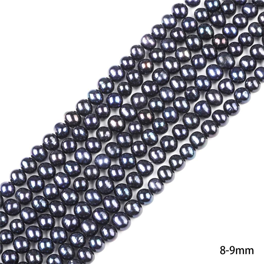 45-65Pcs Natural Freshwater Black Pearls Beads For DIY Necklace Bracelet Earrings Jewelry Making