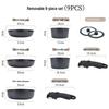 2-piece frying pan set - black