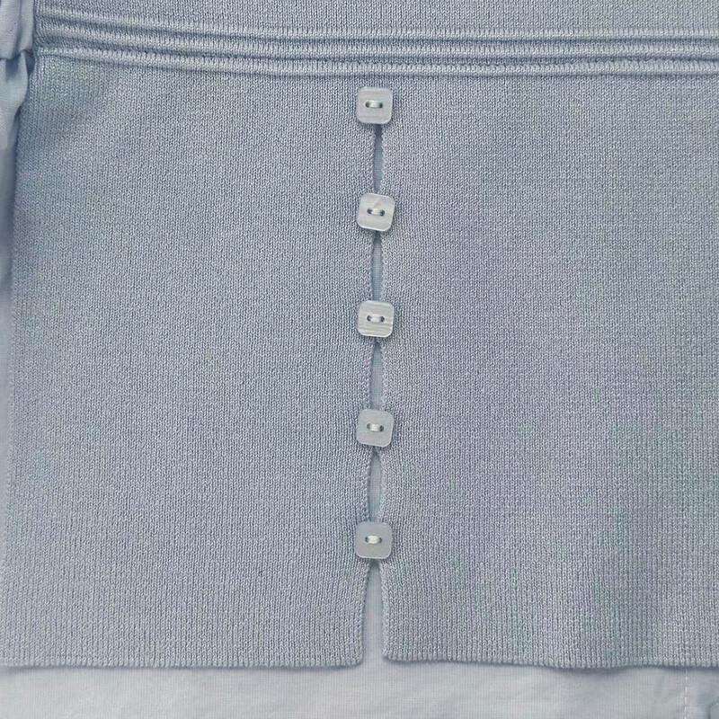 Spliced Irregular Knit Sweatshirt