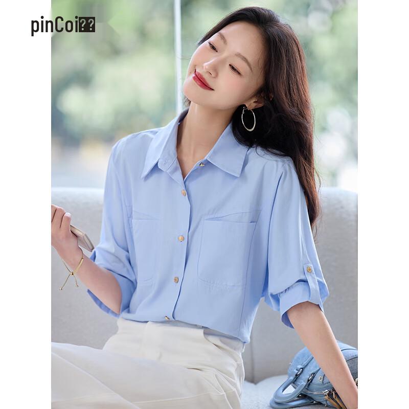 

Women s French Commuter Double-Pocket Short-Sleeve Shirt M