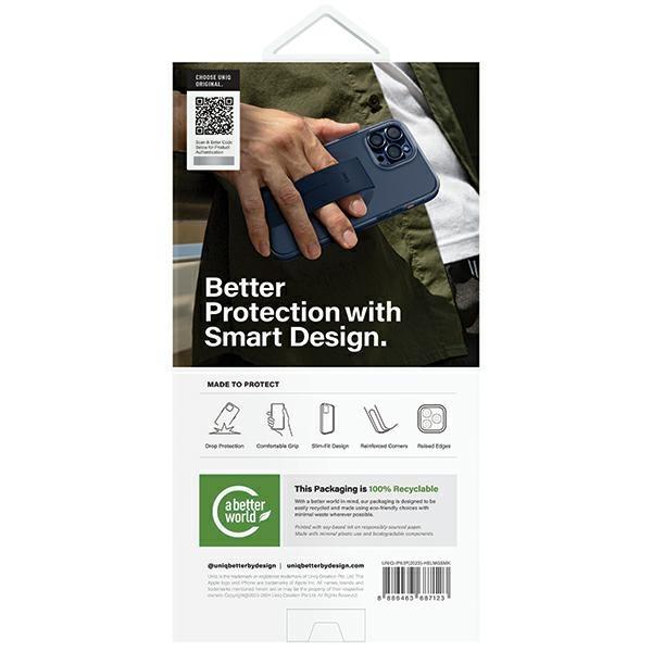 UNIQ Heldro Mag iPhone 15 Pro 6.1"Magclick Charging Case Black/Vapor Smoke
