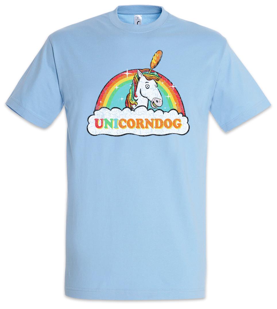 Футболка Unicorndog Рог Радуга Веселая Ярмарка Феи Принцесса Сказка Единорог Мультяшный 3XL