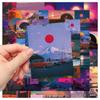 50Pcs Sunset Landscape Stickers Aesthetic Art Waterproof Graffiti Decals Luggage Laptop Phone Skateboard Guitar Sticker