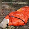 Orange Outdoor Portable Emergency Windproof & Rainproof First Aid Sleeping Bag for Professional Mountaineering