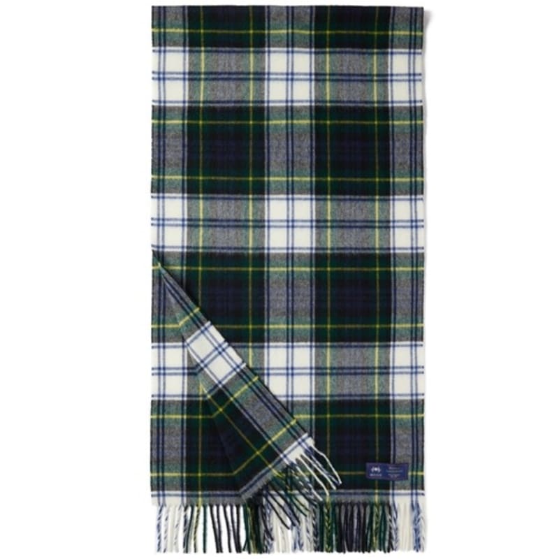 

ABRAHAM MOON Шарф-шаль из мериносовой шерсти 50 см - Клетка Гордон FREE