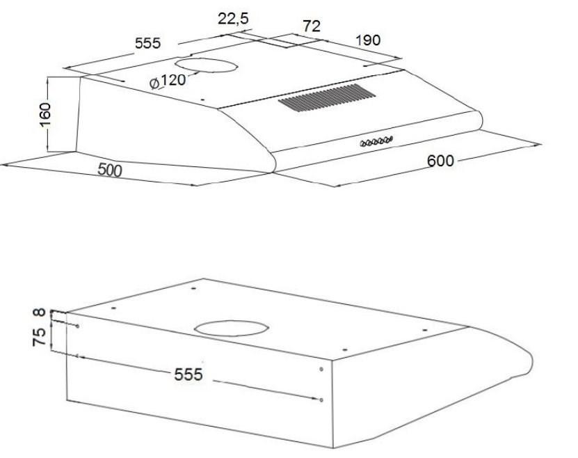 Akpo Wk-7 P 3060 Inox Hood